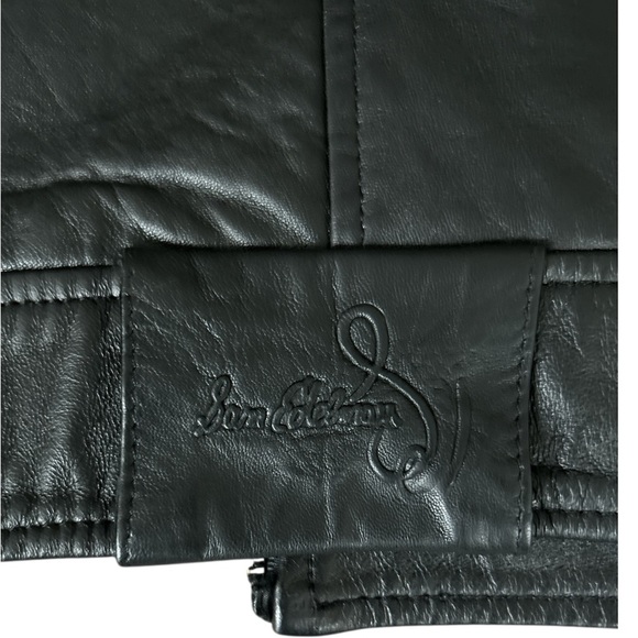 Sam Edelman Black Leather Military Field Jacket - Picture 8 of 11